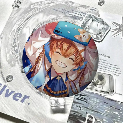 Game Peripheral Obey Me Badges Badges Cartoon Round Brooches On Backpack Jacket Acrylic Button Pins Collection Gifts