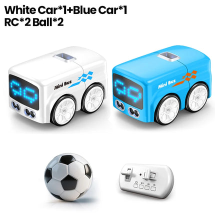 Smart RC Magic Mini Bus Intelligent Remote Control Gesture Sensing Induction Follow Cartoon Car Animation Vehicle Toys Kids Gift