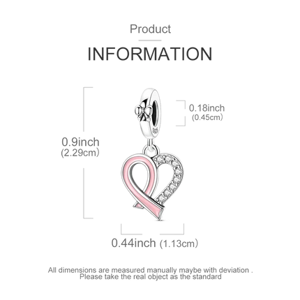 2026 Romantic Pink Color Charms Bead 925 Sterling Silver CZ Zircon Love Heart Pendants Fit Original Bracelet DIY Jewelry Gift