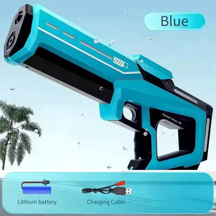 Electric Continuous Shooting Water Guns for Adults Automatic Water Absorb Blasters Summer Outdoor Pool Battle Game Toys for Kids