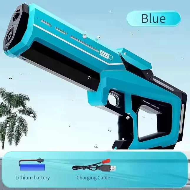 Electric Continuous Shooting Water Guns for Adults Automatic Water Absorb Blasters Summer Outdoor Pool Battle Game Toys for Kids