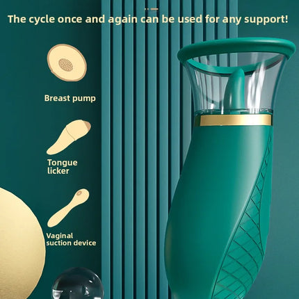 Clitoris Licker Tongue Vibrator Nipples Stimulator Orgasm Vagina Sucking Massager Sexy Toys For Women Female Masturbator
