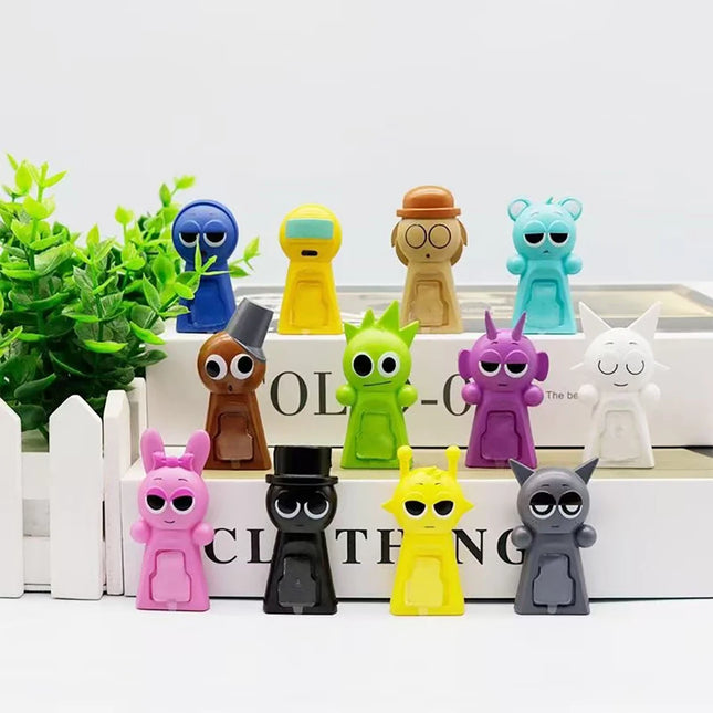 New Sprunki Blind Box Anime Figures Mystery Game Doll PVC Cartoon Model Toy Doll Desktop Decorative Kids Christmas Surprise Gift