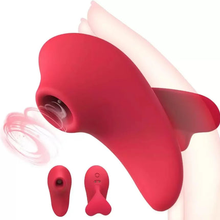 Mini Finger Sucking Clitoral Vibrator 9 Vibration Modes Sucking Vibrator, Nipple Clitoral Massager Vaginal Stimulator