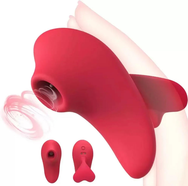 Mini Finger Sucking Clitoral Vibrator 9 Vibration Modes Sucking Vibrator, Nipple Clitoral Massager Vaginal Stimulator