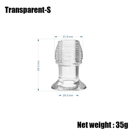 Orissi  S M L Hollow Tunnel Anal Plug Clear Transparent Threaded Butt Plug Set Anus Dilator Speculum BDSM Toy，Adult toys