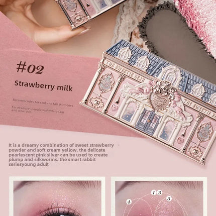 Flower Knows SWEETIE BEAR Highly Pigmented Eye Makeup Palette Eye Shadows Long Lasting Matte Shimmer Finish Cosmetics Gift Kit