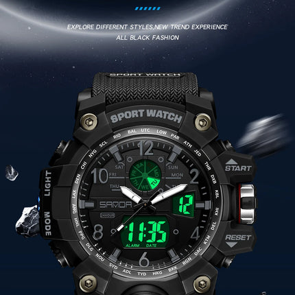 SANDA Brand G- Style Military Watch Men Digital Shock Sports Watches For Man Waterproof Electronic Wristwatch Mens Relogios 3169