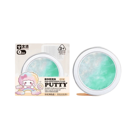 Crystal Clear Non-newtonian Liquid Clay Transparent Colorful Non Stick Hand Crystal Mud Non-Toxic Stretchy Liquid Crystal Slime