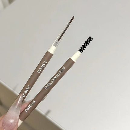 1PC Waterproof Double-Ended Eyebrow Pencil Ultra Fine Eyebrow Pencil Sweat-proof Long Lasting Professional Eye Makeup Cosmetics