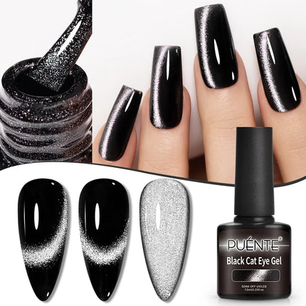7.5ML Amber Moonlight Cat Magnetic Gel High Glossy Luxury Coffee Series Cat Eye Gel Soak Off UV Semi-Permanent Nail Art Varnish