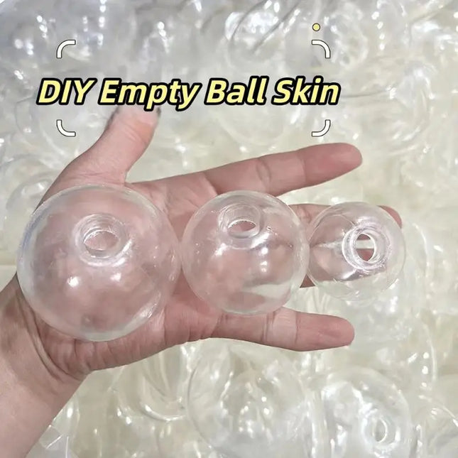 Handmade Empty Water Ball Skin Shell 4CM 5CM 6CM Stress Relief Refillable Substitute Squeeze Ball Toy for Desk Home Use