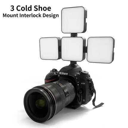 Mini LED Clip Video Light Portable Canon Camera Gopro Vlog Photographic Fill Light 5W 6500K for Tiktok Video Conference Selfie