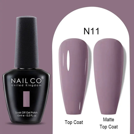 NAILCO Winter Series Color Gel Nail Polish 15ML Semi Permanent Soak Off Gel Varnishes Super Texture Gorgeous Nail Manicure Art