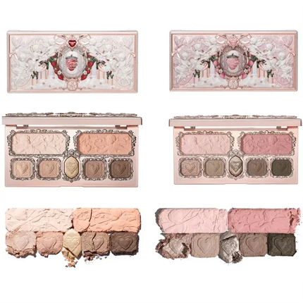 Flower Knows Chocolate Wonder-Shop Highlighter Contour Powder Face Palette For Women Bronzer Illuminator original highend makeup