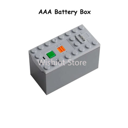 Technical Parts Train Motor 88002 MOC Pack Power Functions Battery Box Tracks Top Base Plate for Legoeds EV3 91994 74784 2871