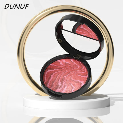 3 Color Blush Palette Waterproof Lightweight Breathable Long Lasting Smooth Baked Powder Blusher Correcting Foundation 60g