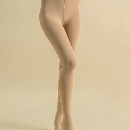 1/2 set of women's opaque fleece warm tight pants, fashionable high elasticity bottom pantyhose