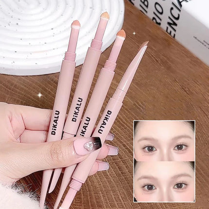 2-in-1 Lying Silkworms Eye Pencil Smudge-Proof Pink Highlighter Brighten Aegyo Sal Stick Shadow & Shimmer Korean Cosmetics