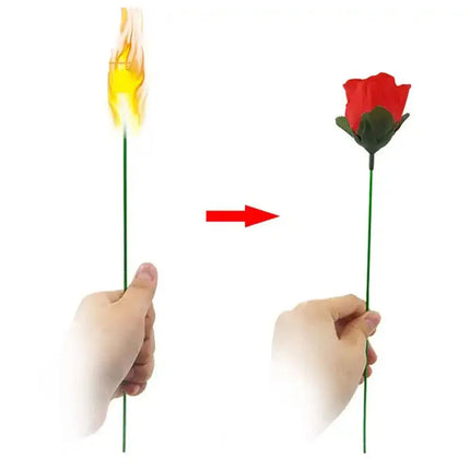 Magic Trick Rose Fun Present Torches Change Roses Magic Tricks Novelty Surprise Prank Joke Mystical Fun Magician Toy