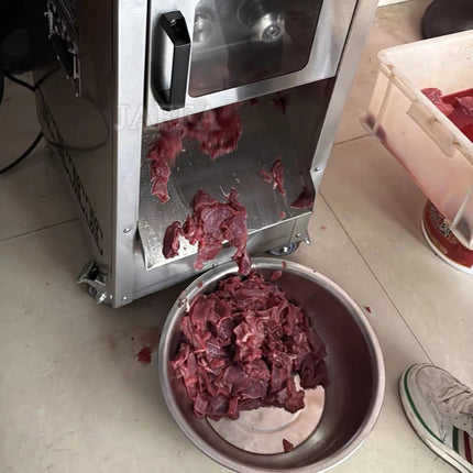 Commercial Electric Automatic Meat Shredder Stainless Steel Heavy Duty Anti-Slip 220v Meat Cutting Machine for Restaurant Home