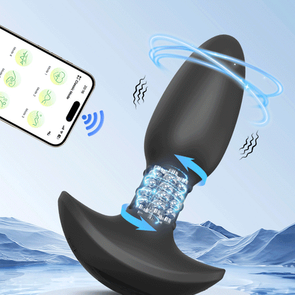 360° Rotation Vibration Anal Plug Butt Plug Sex Toys for Women Men APP Prostate Massager Wiggle  Anal Vibrator Sex Toy for Male