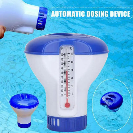 Pool Chlorine Dispenser Thermometer / Distributeur Chlore Piscine