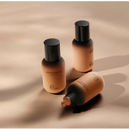 Wheat Color Liquid Foundation European And American Makeup Base Tanning Yellow Black Skin Waterproof White Foundation Cosplay