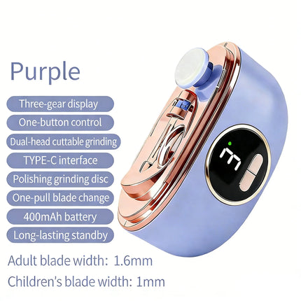Electric automatic nail clippers, manicure, polishing trimmers, suitable for children, adults and the elderly