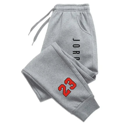 New Autumn/Winter Men's and Women's Sports Pants with Fashionable Letter Prints Casual and Stylish Athletic Trousers for Adults.