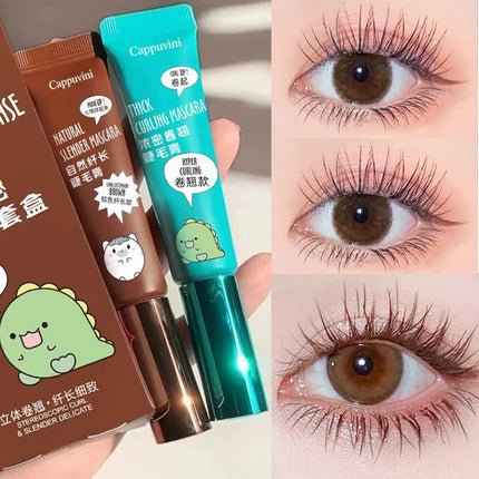 [HB]Cappuvini Slimming Volume Mascara Brown Black Mascara Set Waterproof And Long-Lasting Curl Non-smudge Eyelash Makeup Mascara