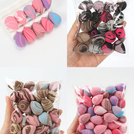 10/20/30/50/100Pcs Mini Makeup Sponge Set, Dual-Use Wet/Dry Beauty & Blenders for All Skin Types