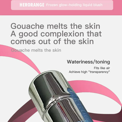 Liquid Blusher Tanned Jello Color Pink Rendering Moisturizing Longlasting Beauty Expands Contracts Cheek Face Blush Makeup