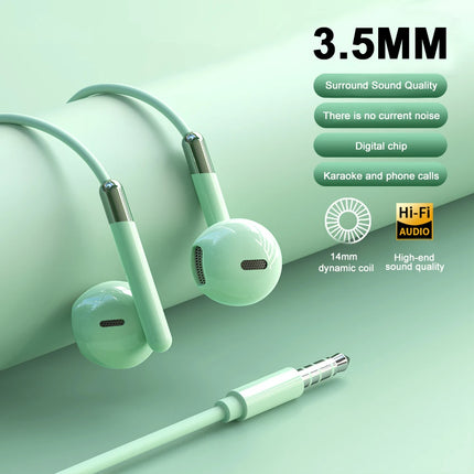 Type-C 3.5mm Jack Wired Headphones With Microphone For Samsung Galaxy S25 S24 S23 S22 S21 Ultra Note 20 10 USB-C Wired Earphones