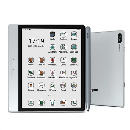 Bigme B7 ereader, 4+64GB, 7'' E-ink paper-like ebook reader, Android 14 OS, support Google Play, eye-comfort ebook w/ 4G calling
