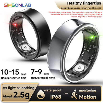 2026 Smart Ring Gesture Control Remote Photo Taking Phone Scrolling IP68 Waterproof Long Battery Life Lightweight Comfort