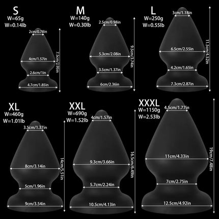 Fisting Butt Plug Training Dilator XXXL Small Huge Anal Plug Super Soft Anal Toys Suction Cup Big Sex Toy For Men Women Buttplug