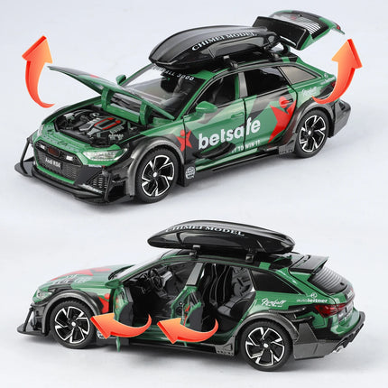 1:32 Audi RS6 Modified Vehicles Car Model Toys Alloy Metal Diecast Desktop Display Decorations Birthday Gift For Hobby Collector
