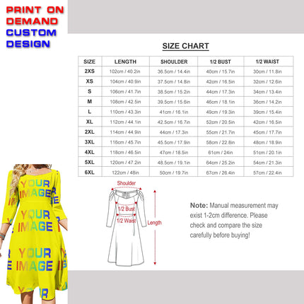 Custom Dress Print On Demand Party Sexy Girls Cartoon Image Design Women Uniforms Matching Clothes Customized DIY Dropshipping