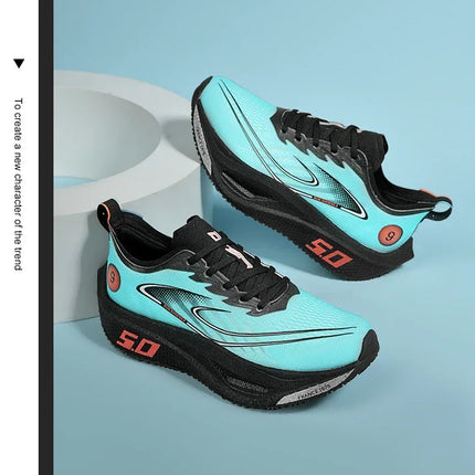 Unisex 2025 Full Carbon Plate Running Shoes Professional Marathon Racing Lightweight Bounce Cushion Breathable Sports Sneakers