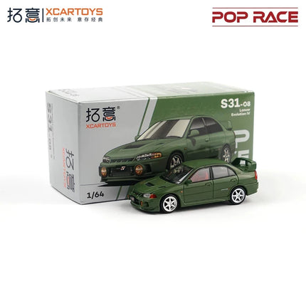 Xcartoys x Pop Race 1:64 EVA RT TYPE-08 087X PANDEM S13 SINGER SKYLINE GTR V8 DRIFT Diecast Model Car