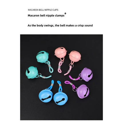 1 Pair Women Silicone Nipple Clamps Chest Clitoris Stimulation Small Bell Breast Clips Sex Toys For Women