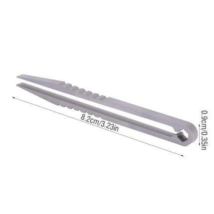1Piece Portable Titanium Alloy Tweezers Outdoor Survival Camping Travel Mini Tools EDC Equipment Outdoor Tool Camping Supplies