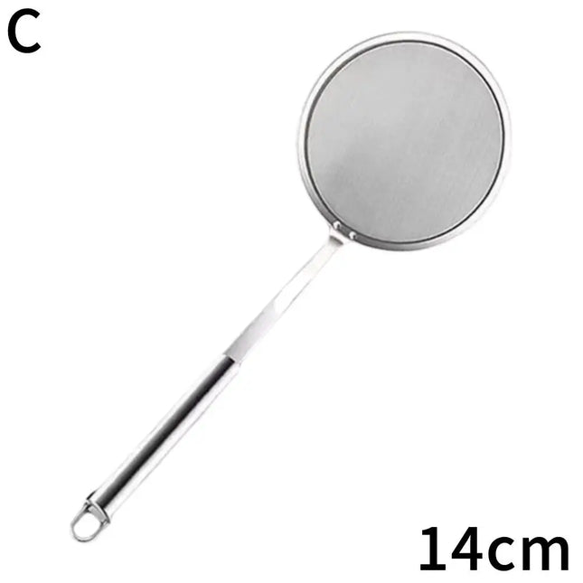 Fat Skimmer Spoon Steel Fine Mesh Skimmer Strainer Spoon For Removing Grease Fat And Foam Kitchen Fat Skimmer Spoon
