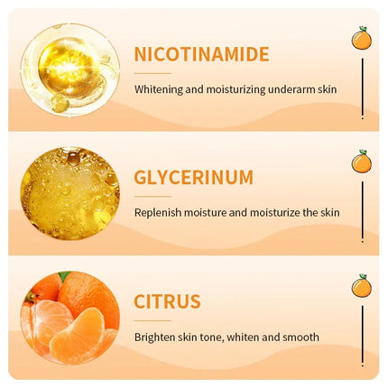 Vitamin C Brighten Cream Bleaching Armpits Elbows Knees Moisturizing Body Lotion Cream Brightening Skin Cream Lightening Melanin