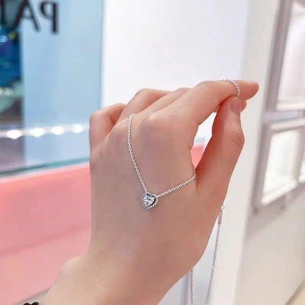 2025 New Birthday Day Gift S925 Silver Earrings Heart &Infinity Knot Jewellery Set Pink Bow Earrings Original Women Jewelry