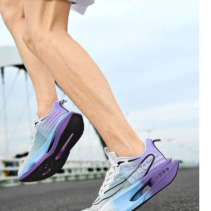 Running Shoes Carbon Board Speciality Marathon Men Sports Breathable Lightweight Women's Comfortable Athletic Nonskid Sneakers