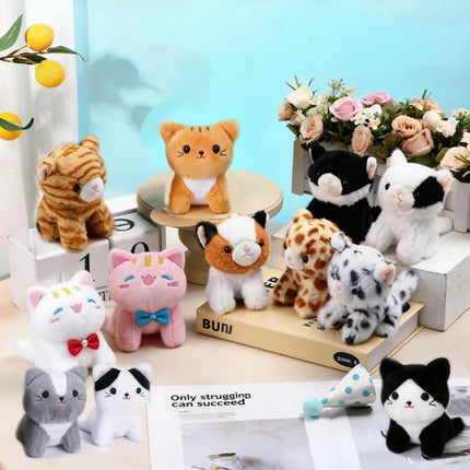 12-48Pcs Cat Plush Adopt A Pet Party Favors Cat Stuffed Animal Bulk Kitten Stuffed Animal for Birthday Party Gifts