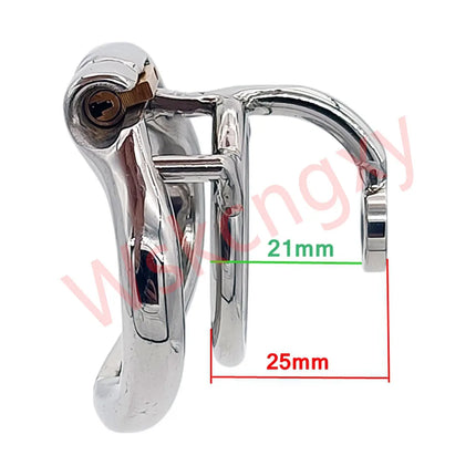 Adult Male Chastity Cage Lock with Removable Urethral Catheter Penis Cage Cock Ring Slave Restraint Sex Toy for Men