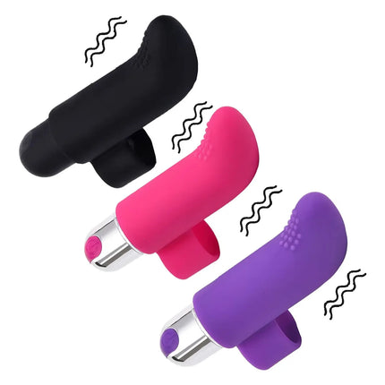 Silicone Rechargeable Finger Vibe, Multi - Speed Clitoral Vibrator, Adult Female Masturbation Toy Sex Toys